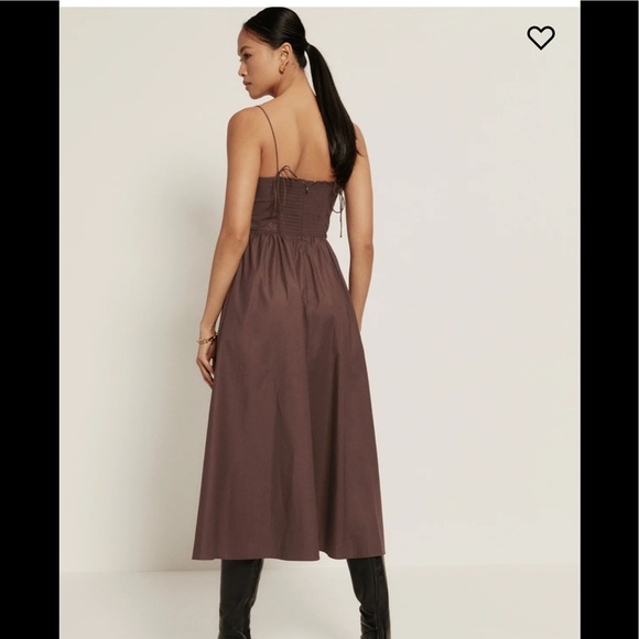 NWT  Reformation Vinny Dress cafe - Picture 4 of 8
